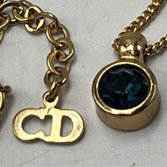Authentic Christian Dior w/ COA Chain with Pendant - Picture 1 of 13